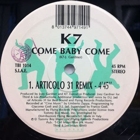 K7 Come Baby Come Articolo 31 Remix Ticro Market