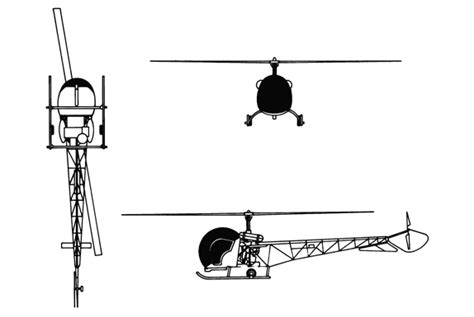 Bell 47g Helicopter