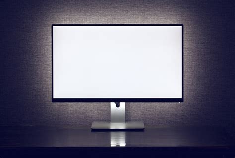 Blank Monitor With Backlight Stock Photo Download Image Now Istock