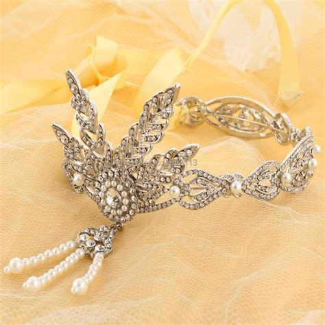 Buy Bella 2015 The Great Gatsby Vintage Bridal Simulated Pearl Headband Hair