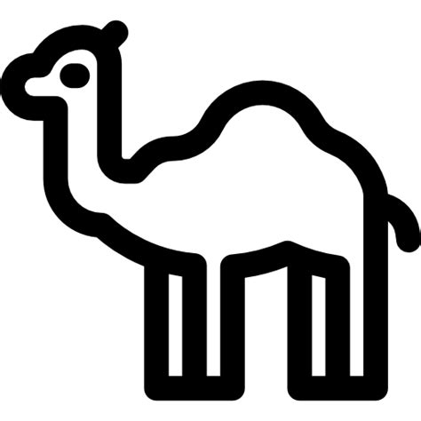 Dromedary Basic Rounded Lineal Icon