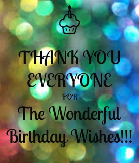 Thank You Everyone For The Wonderful Birthday Wishes 4 Happy Birthday