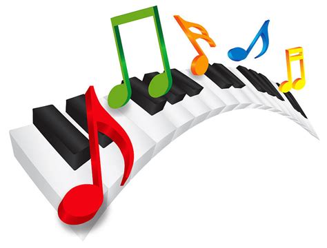 Piano Wavy Keyboard And Music Notes 3d Illustration Photograph By Jit Lim