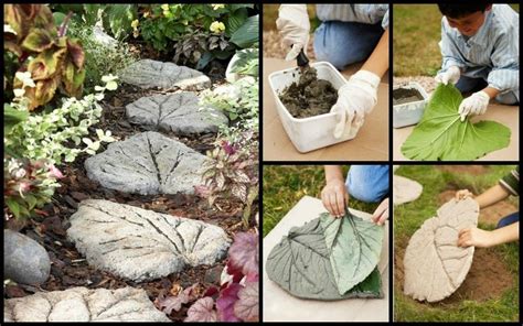 Diy Leaf Shaped Stepping Stones The Owner Builder Network