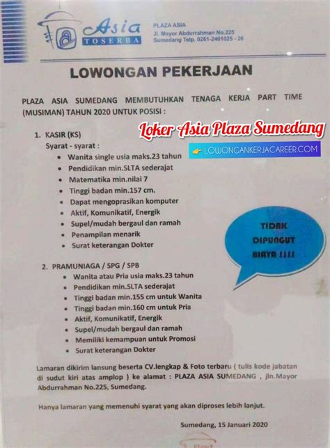 Loker sumedang is in sumedang. Loker Sumedang S1 - Lowongan Kerja Pt Hasasi International ...