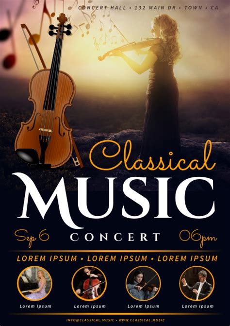 Classical Music Poster Design Has Been Visited By 100k