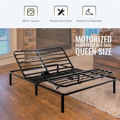 Adjustable Queen Size Electric Bed Frame With Head Foot Elevating Base