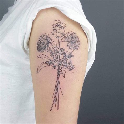 8 Small Bouquet Of Flowers Tattoo 2k23 Tattoo Bantuanbpjs