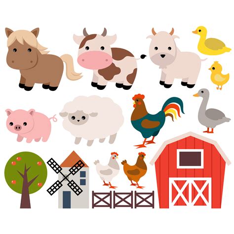 Farm Animal Clipart For Kids