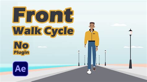 Front Walk Cycle Animation In After Effects No Plugin Youtube