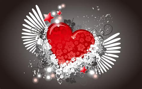 Wallpapers Flying Hearts Wallpapers