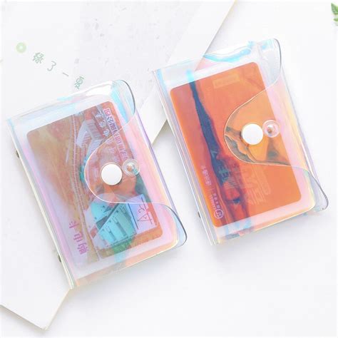 Check spelling or type a new query. Hologram Transparent Credit Card Holder Women Card Case Organizer Wallet Fashion Clear Pvc ...