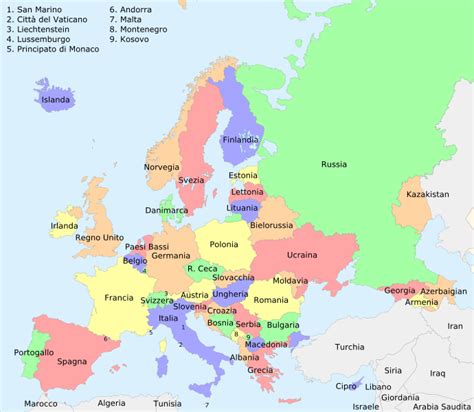 Geografia E Informação Países Da Europa E Suas Capitais