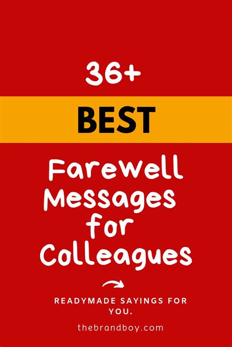 Farewell Message To Colleague 150 Best Text Ideas To Send Farewell