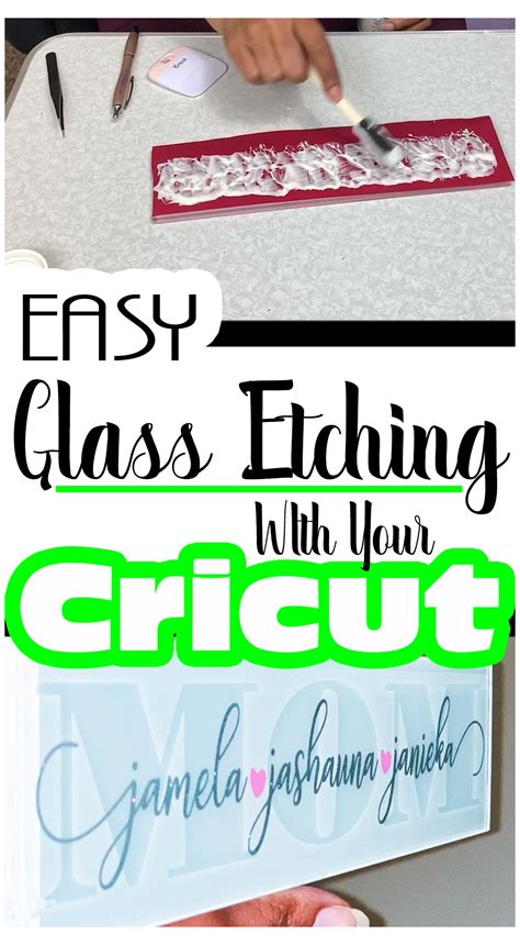 How To Etch Glass With Cricut Glass Etching Stencils Templates Vinyl Decals