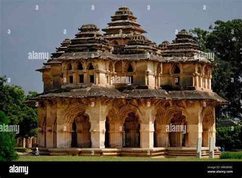 India State Of Karnataka Hampi The Lotus Mahal Or Queens Palace