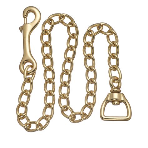 30 Lead Chains Brass Plated