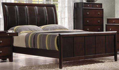 | solid wood bedroom sets. Crown Mark B6875 Rivoli Modern Dark Brown Finish Solid ...