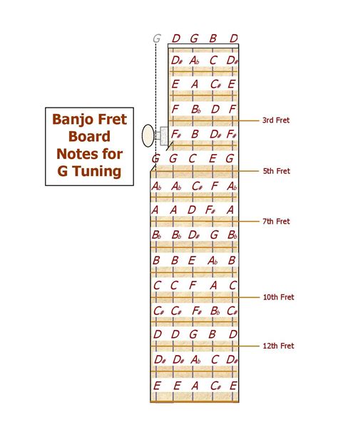 Laminated Banjo Chord Chart Poster Fretboard Rolls 5 String Chords