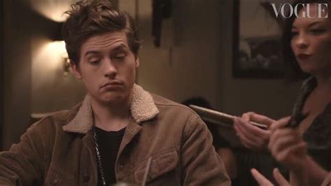 The Brown Jacket With Fur Dylan Sprouse In The Video Has Dinner Date