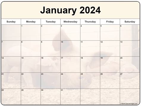 January 2024 Editable Calendar With Notes