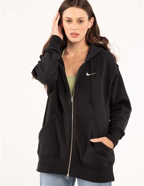 Nike Sportswear Phoenix Fleece Womens Oversized Zip Up Hoodie Black