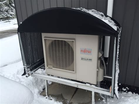 Ensure The Efficiency Of Your Heat Pump Shield It From Snow Blowing
