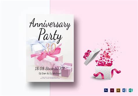 Free 25 Elegant Anniversary Flyer Templates In Psd Ai Indesign
