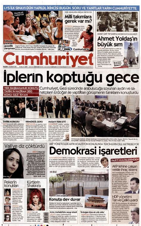 Cumhuriyet Gazetesi Trans Gazete Kitap