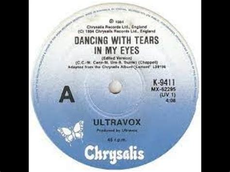 Ultravox Dancing With Tears In My Eyes Lyrics Youtube