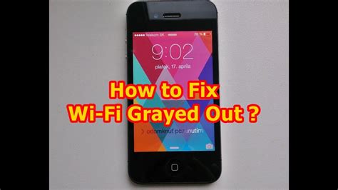 Iphone 4s Wifi Issue Fix Easy Instructions Youtube