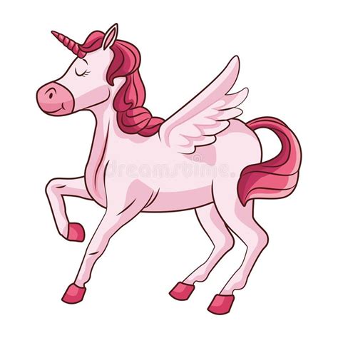 Cute Unicorn Cartoon Stock Vector Illustration Of Fantasy 110654055