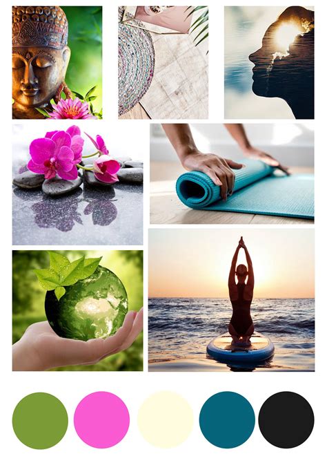 Yoga Moodboard Layout Photoshop | Moodboard layout, Marketing design, Event planning