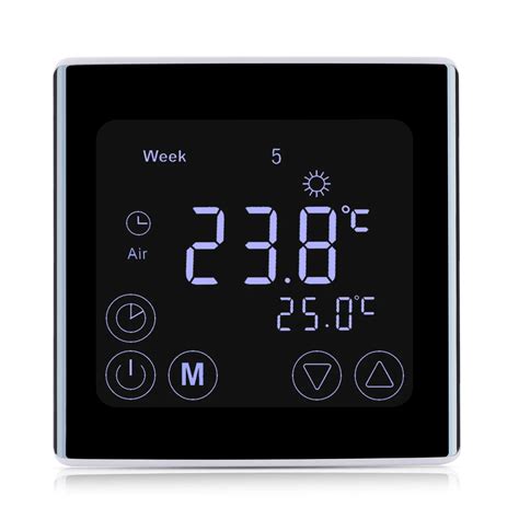 New Weekly Programmable Underfloor Heating Thermostat Digital Lcd Touch Screen Room Temperature