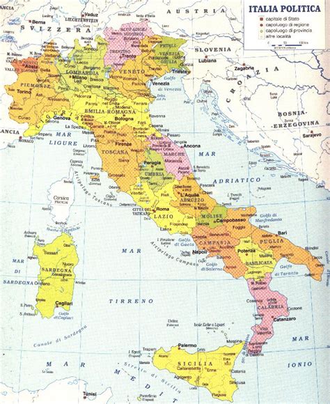 Itália Mapa Turístico