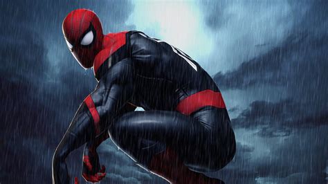 Spiderman 4k Raining Hd Superheroes 4k Wallpapers Images