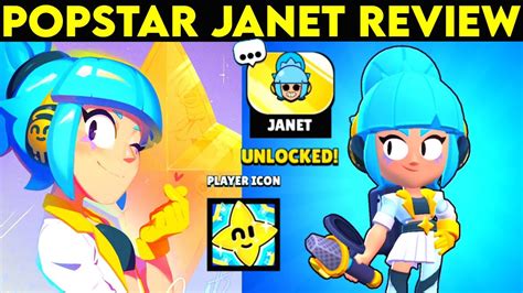 POPSTAR JANET REVIEW Gameplay Brawl Stars YouTube