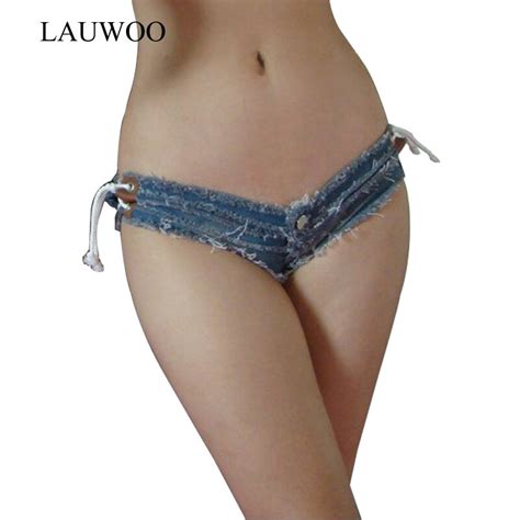 Lauwoo 2017 Hot Sexy Bikini Shorts Women Summer Denim Shorts Ladies