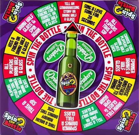 Adult Spin The Bottle Drinking Party Board Game