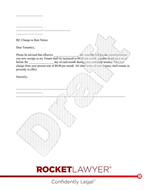 Free Rent Increase Letter Template FAQs Rocket Lawyer