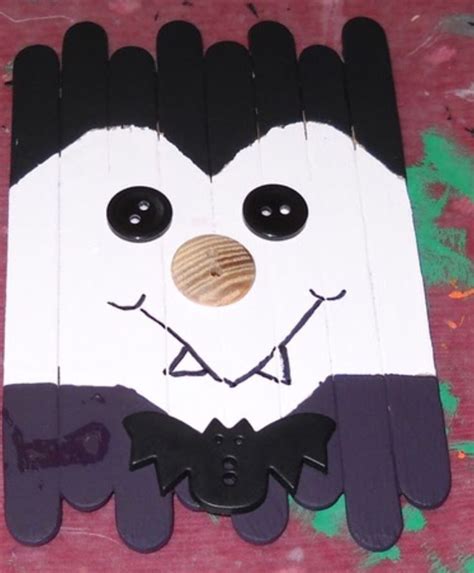 Popsicle Stick Vampire Halloween Projects Fall Crafts Craft Stick