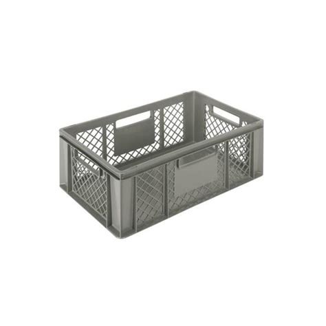 Buy Perforated Crate Gray 60x40 Cm 6 Formats Online Horecatraders