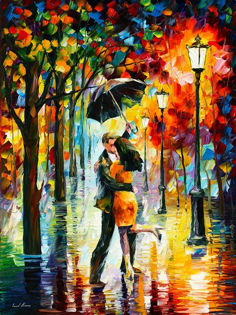 Dance Under The Rain Painting By Leonid Afremov