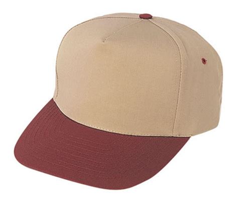 Blank Two Tone 5 Panel Baseball Cotton Twill Snapback Hats Caps