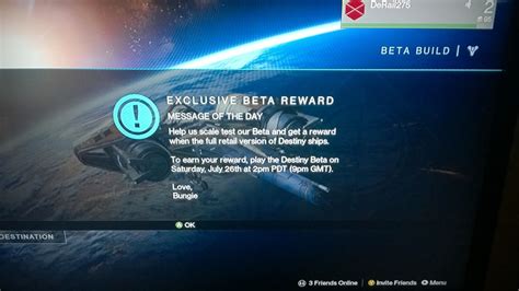 Exclusive Destiny Beta Award This Saturday From Bungie The Tech Temple