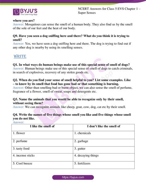 Ncert Class 5 Evs Worksheets With Answers Printable W