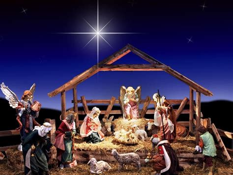 the nativity scene wallpaper