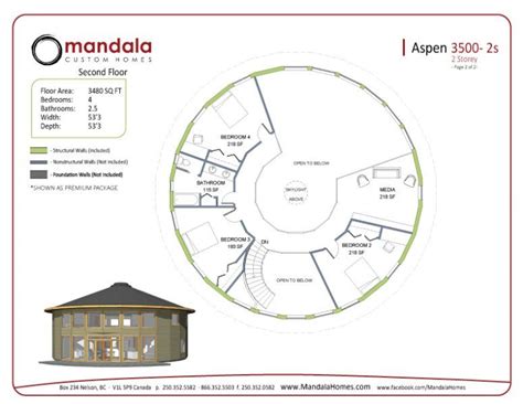 Aspen Series Floor Plans Mandala Homes Prefab Round Homes Energy