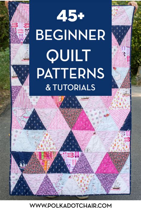 50 Easy Beginner Quilt Patterns And Free Tutorials Polka Dot Chair
