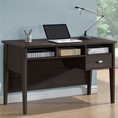 Corliving Folio Single Drawer Desk Espresso Desks At Hayneedle